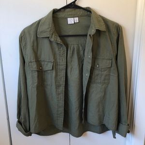 Nordstrom BP Army Green Top